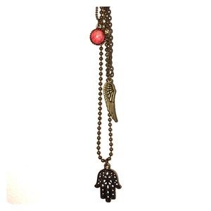 3-in-1 bronze layered necklace!